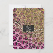 RSVP Reactie Hot Pink Gold Leopard Animal Print (Voorkant)