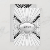 RSVP Reactie Leopard White Diamond Black (Voorkant / Achterkant)