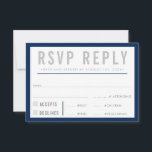 RSVP REACTIE modern bold boy navy blauw grijs<br><div class="desc">door kat massard >> https://linktr.ee/simplysweetpaperie <<<<< Een vet type ontwerp voor uw RSVP REPLY CARDS - om uw belangrijkste uitnodigingen aan te passen. Ik hou van het ontwerp, maar ik zou graag wat veranderingen zien - een ander kleurenschema, product, een foto toevoegen of aangepast voor een andere gelegenheid - zonder...</div>