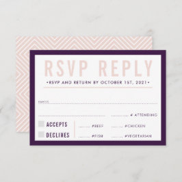 RSVP REACTIE modern vet aubergine blush