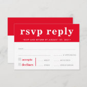 RSVP REACTIE modern vet jongen rijk rood (Voorkant / Achterkant)