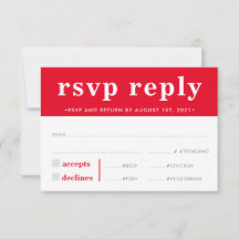 RSVP REACTIE modern vet jongen rijk rood