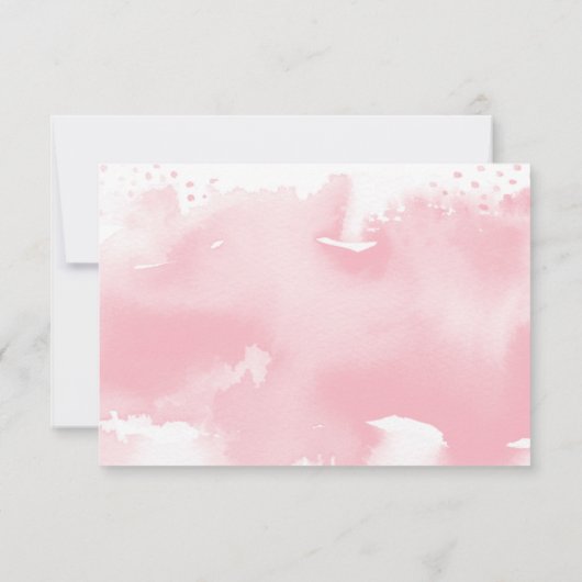 RSVP REACTIE Moderne waterverf blush roze (Achterkant)