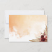 RSVP-reactie Pampas Grass Wedding Card RSVP Kaartje (Achterkant)