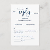 RSVP-reactie voor huwelijksuitnodiging, e-mailkaar Informatiekaartje (Voorkant)