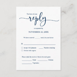 RSVP-reactie voor huwelijksuitnodiging, e-mailkaar Informatiekaartje