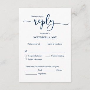 RSVP-reactie voor huwelijksuitnodiging, e-mailkaar Informatiekaartje