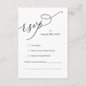 RSVP-reactie voor huwelijksuitnodiging, e-mailkaar Informatiekaartje (Voorkant)