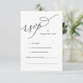 RSVP-reactie voor huwelijksuitnodiging, e-mailkaar Informatiekaartje (Staand voorkant)