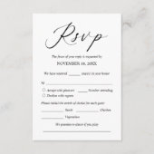 RSVP-reactie voor huwelijksuitnodiging, e-mailkaar Informatiekaartje (Voorkant)