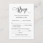 RSVP-reactie voor huwelijksuitnodiging, e-mailkaar Informatiekaartje (Voorkant)