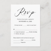 RSVP-reactie voor huwelijksuitnodiging, e-mailkaar Informatiekaartje (Voorkant)