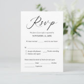 RSVP-reactie voor huwelijksuitnodiging, e-mailkaar Informatiekaartje (Staand voorkant)