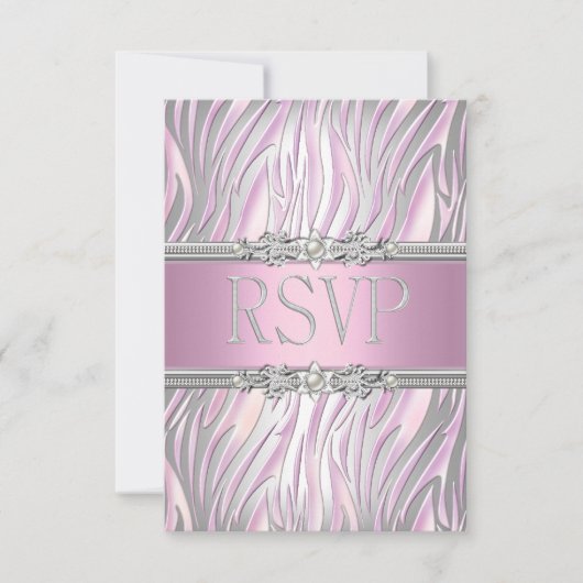RSVP Reactie Zebra Pink White Silver (Voorkant)