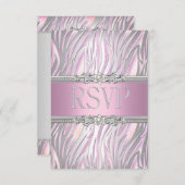 RSVP Reactie Zebra Pink White Silver (Voorkant / Achterkant)