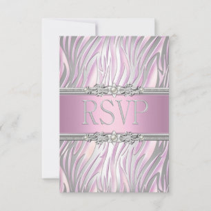 RSVP Reactie Zebra Pink White Silver