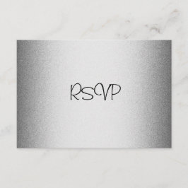 RSVP-reactiekaart Alle gebeurtenissen Elegant Silv RSVP Kaartje