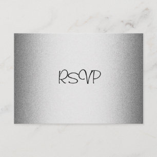 RSVP-reactiekaart Alle gebeurtenissen Elegant Silv RSVP Kaartje