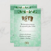 RSVP-reactiekaart Iers thema RSVP Kaartje (Voorkant / Achterkant)