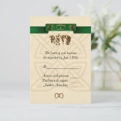 RSVP-reactiekaart Iers thema RSVP Kaartje (Staand voorkant)