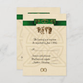 RSVP-reactiekaart Iers thema RSVP Kaartje (Voorkant / Achterkant)