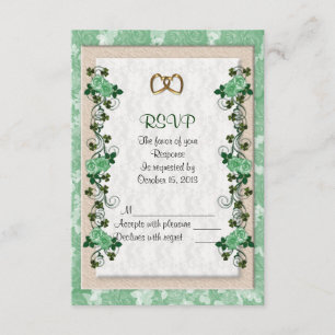 RSVP-reactiekaart Ierse rozen RSVP Kaartje
