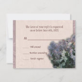 RSVP-reactiekaart - Impressionistische Lilacs RSVP Kaartje (Voorkant)