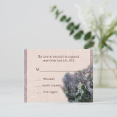 RSVP-reactiekaart - Impressionistische Lilacs RSVP Kaartje (Staand voorkant)