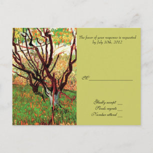 RSVP, reactiekaart, Orchard in Blossom Uitnodiging Briefkaart