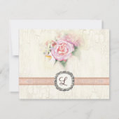 RSVP-reactiekaart - Pastel-Rozen en Calla Lilies RSVP Kaartje (Achterkant)