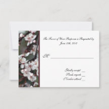 RSVP, reactiekaart, platenbloemen