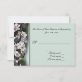 RSVP, reactiekaart, platenbloemen RSVP Kaartje (Voorkant)