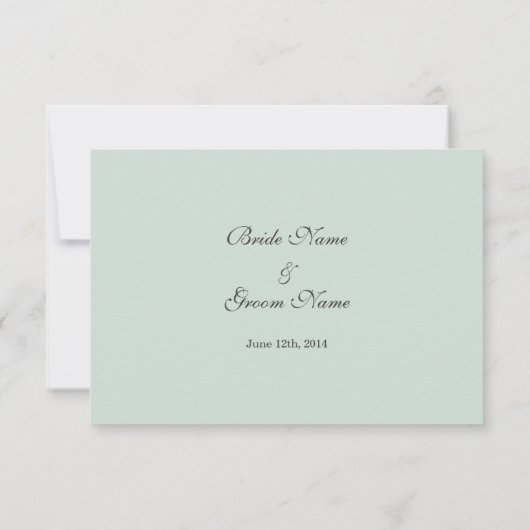 RSVP, reactiekaart, platenbloemen RSVP Kaartje (Achterkant)