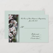 RSVP, reactiekaart, platenbloemen RSVP Kaartje (Voorkant / Achterkant)