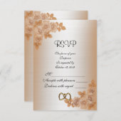 RSVP-reactiekaart rozen RSVP Kaartje (Voorkant / Achterkant)