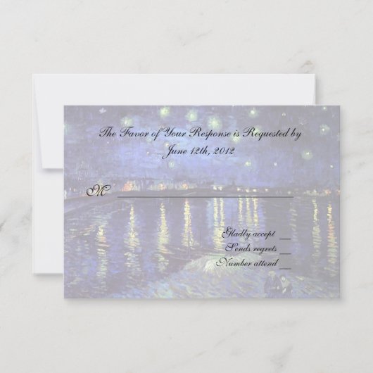 RSVP-reactiekaart RSVP Kaartje (Voorkant)