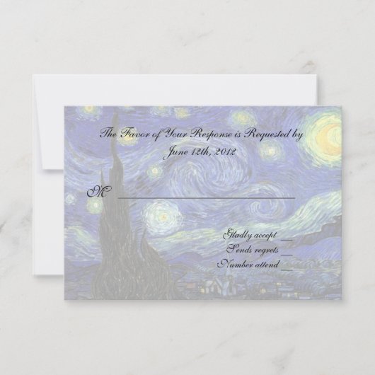 RSVP-reactiekaart RSVP Kaartje (Voorkant)