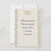 RSVP-reactiekaart traditioneel RSVP Kaartje (Achterkant)