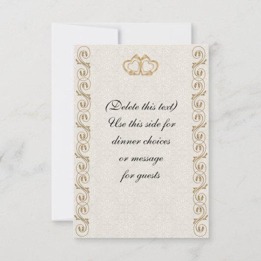 RSVP-reactiekaart traditioneel RSVP Kaartje (Achterkant)