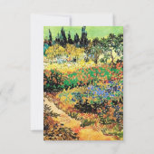 RSVP, reactiekaart, van Gogh RSVP Kaartje (Achterkant)