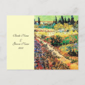 RSVP, reactiekaart, van Gogh Uitnodiging Briefkaart (Achterkant)