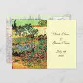 RSVP, reactiekaart, van Gogh Uitnodiging Briefkaart (Voorkant / Achterkant)