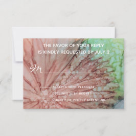 RSVP-reactiekaart voor bruiloft — liefdePinks & La RSVP Kaartje