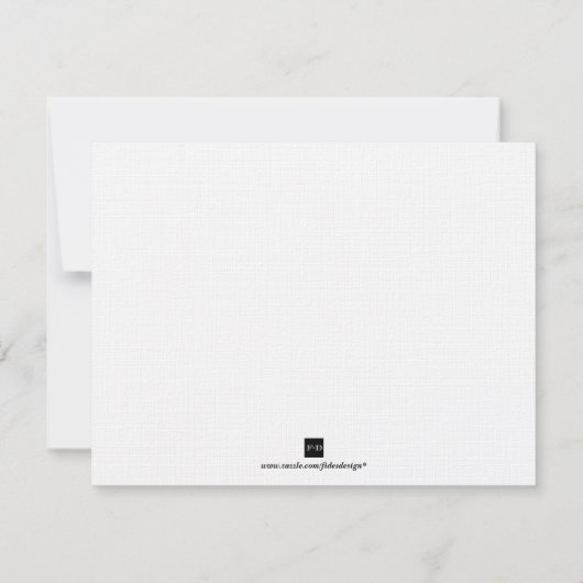 RSVP-reactiekaart voor marineslagblauwe baarden RSVP Kaartje (Achterkant)