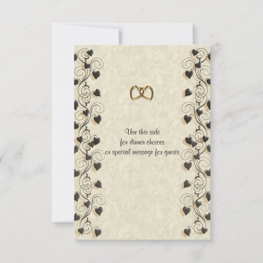 RSVP-reactiekaart voor siervissen RSVP Kaartje (Achterkant)