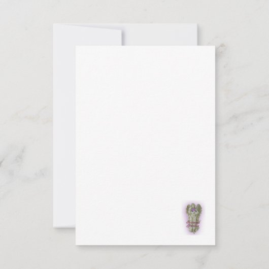 Rsvp-reactiekaart zwart-wit Damask Kaart (Achterkant)