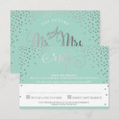 RSVP REAGEER chique rustieke mini zilveren confett (Voorkant / Achterkant)