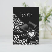 RSVP Reageer op elke partij Leopard Black Silver (Staand voorkant)