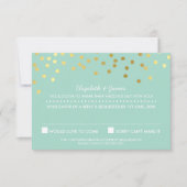 RSVP REAGEER schattige gouden folie confetti paste (Voorkant)