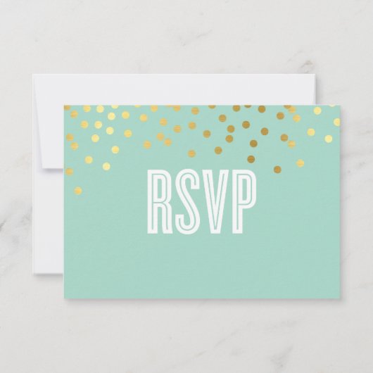 RSVP REAGEER schattige gouden folie confetti paste (Achterkant)